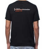 Evidence Based Outrage T-shirt w/ "Pissed Off Scientists Back