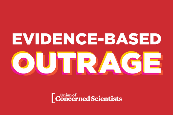 FREE Downloadable March Sign - Evidence-Based Outrage