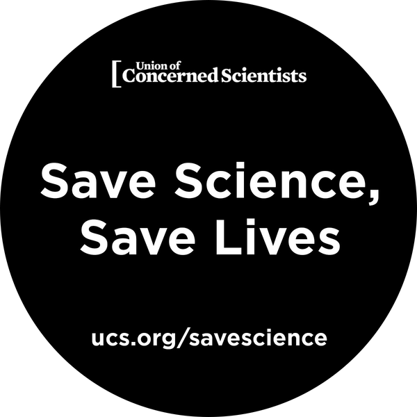 "Save Science, Save Lives" Sticker (Pack of 5)