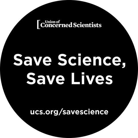 "Save Science, Save Lives" Sticker (Pack of 10)