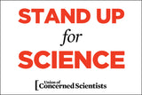 FREE Downloadable March Sign - "Stand Up for Science"